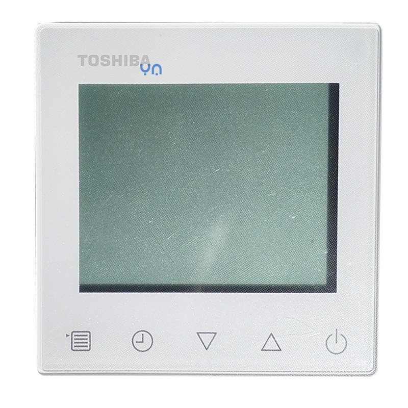 东芝中央空调标准线控器面板RBC-ASCU31Y-C新款86型TOSHIBA温控器开关使用操作说明